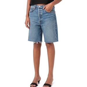 NWT AGOLDE 90's Mid Rise Loose Bermuda Shorts 100% Cotton Size 27